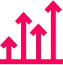 arrows pointing up icon