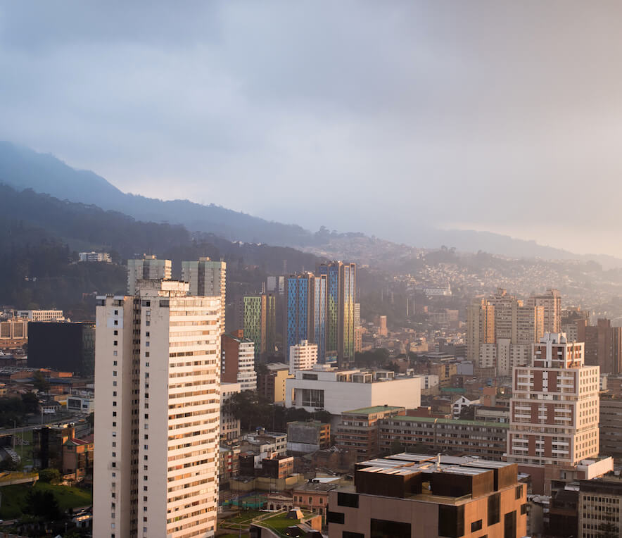 a view of Bogota