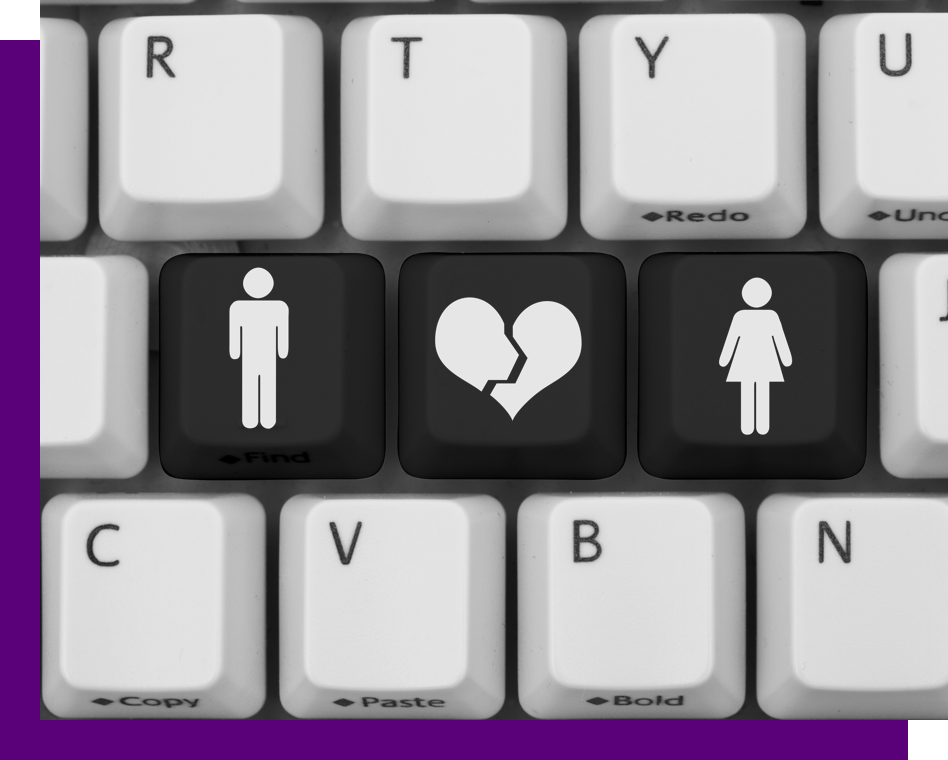 a boy, broken heart, and girl keyboard keys