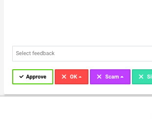 feedback and approval button screenshot