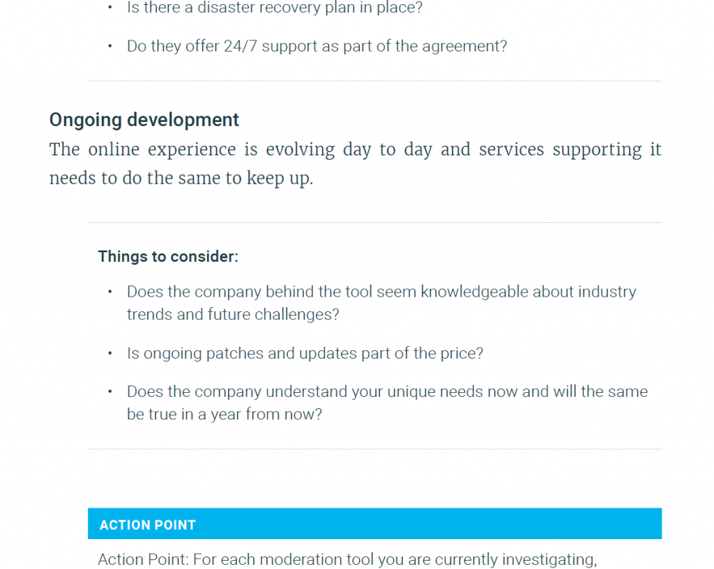 ongoing development process screenshot