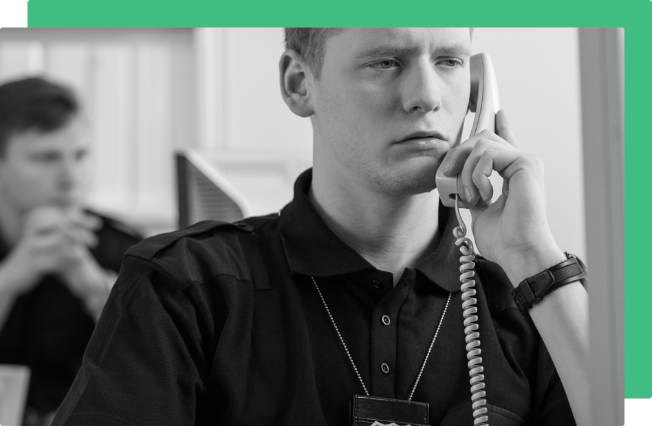 man talking on the phone - trust and safety