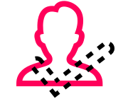 person with a check icon