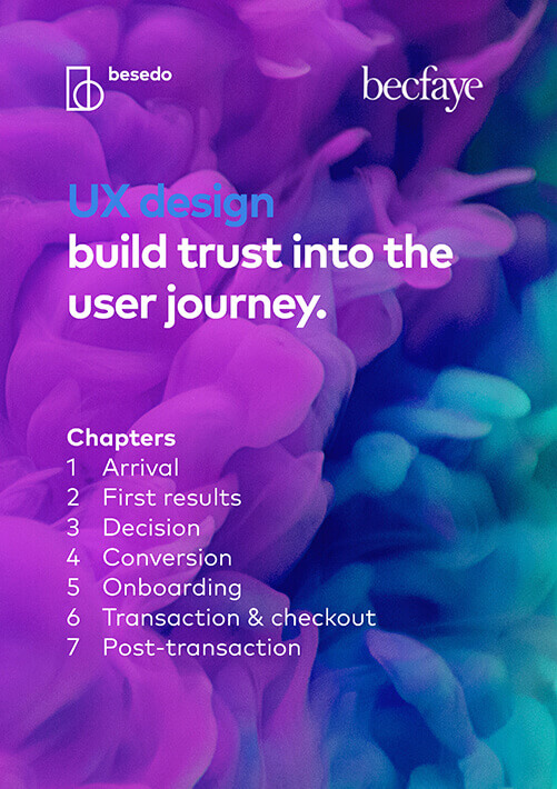 UX design build trust into the user journey front page