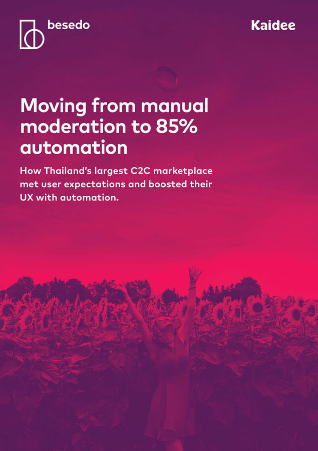 Kaidee Moderation Case Study - front page