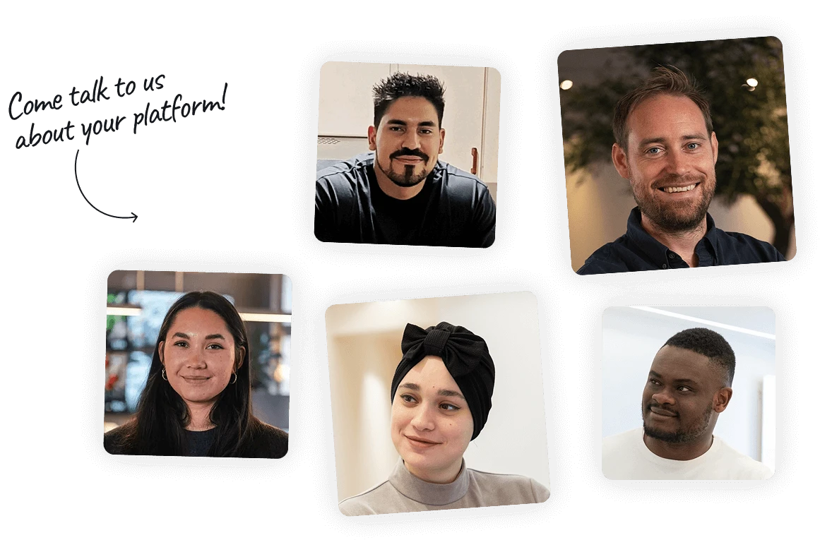 Small collage of coworkers at Besedo